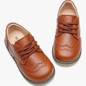 🧸 LIKE NEW • Kids Classic Wingtip Lace-Up Shoes